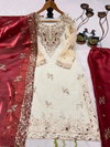 Tew Silk With Embroidery Work Top With Bottom Dupatta Wholesalers In Delhi